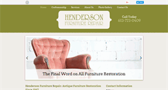 Desktop Screenshot of hendersonfurniturerepair.ca